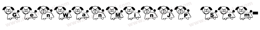 GenWanMinJP Sem字体转换